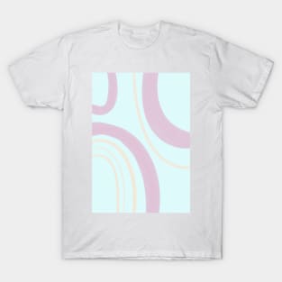Pink and Blue Abstract T-Shirt